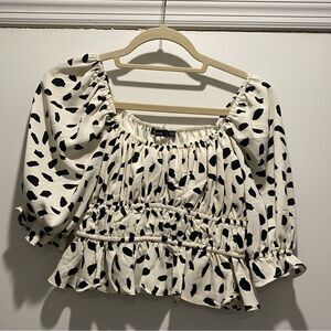 Polka dot crop top